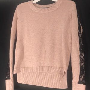 Attention light pink sweater